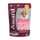 Авард Паучи Healthy growth для котят, беременных и кормящих кошек, кусочки в соусе, Индейка, 85 г, Award