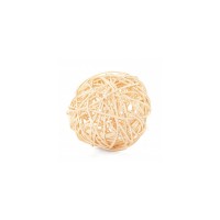 Игрушка для птиц и грызунов Шарик из ротанга 10 см, SkyRus (СкайРус)