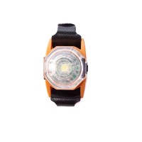 Дуво+ Подвеска на ошейник светящаяся 4*3*1,5 см, светло-коричневый , Duvo+
