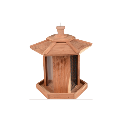 Кормушка для птиц и грызунов уличная Silo Arda 23*27,5 см, кедр, Flamingo (Фламинго)