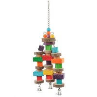 Игрушка для средних и крупных птиц Wooden Fun 6*16*43 см, SkyRus (СкайРус)