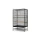 Вольер для птиц/грызунов A45, 90*58*152 см, черный/белый, Золотая клетка