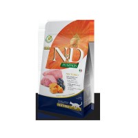 Фармина Корм беззерновой N/D Grain Free Neutered Lamb, Pumpkin and Blueberry для стерилизованных кошек и кастрированных котов, Ягненок/Тыква/Черника, 300 г, Farmina